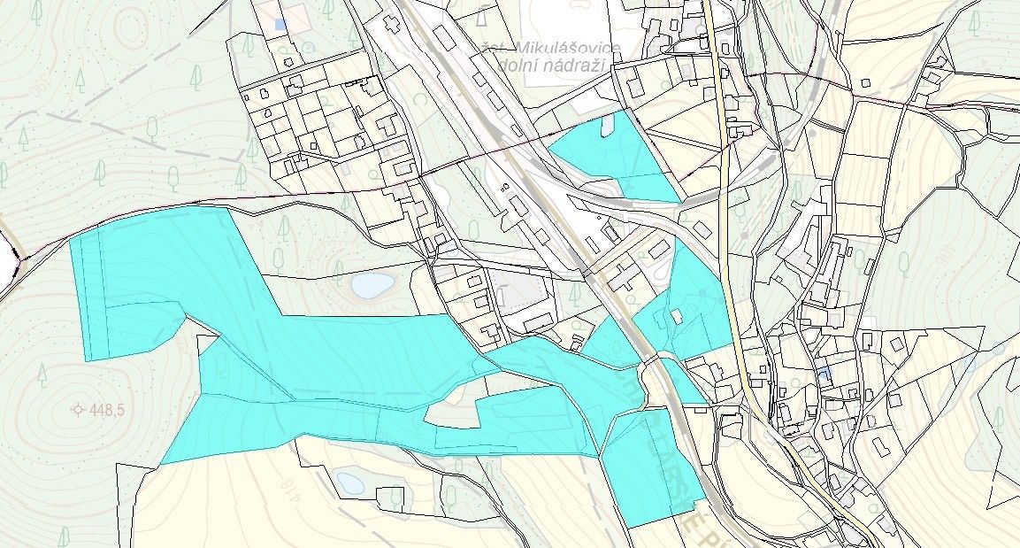 Prodej pozemek - Mikulášovice, 59 m²