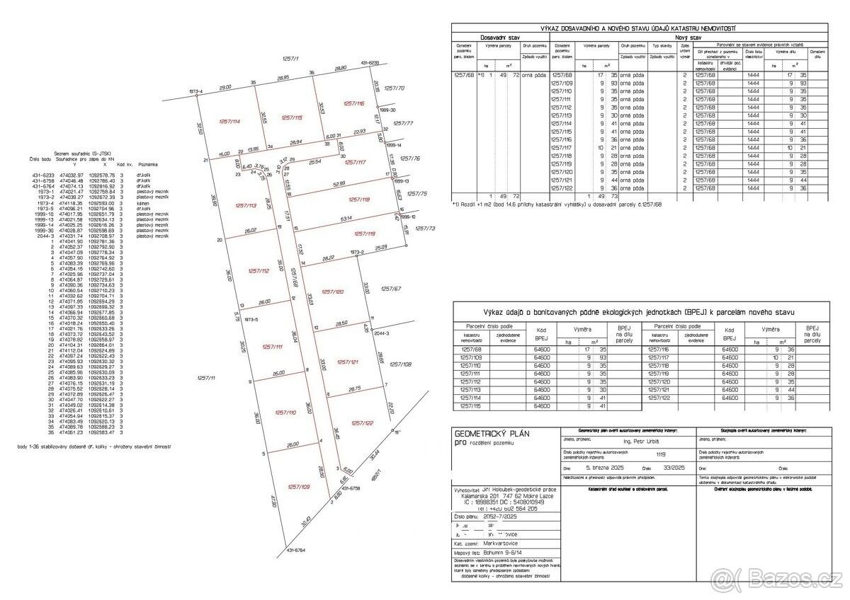 Prodej pozemek pro bydlení - Ludgeřovice, 747 14