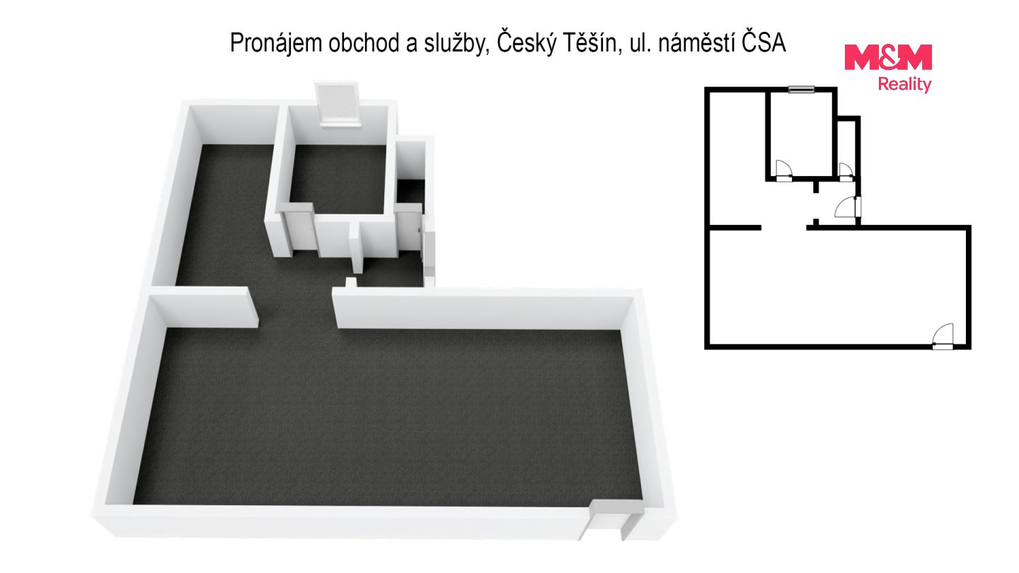 Obchodní prostory · 110 m² · náměstí ČSA, Český Těšín - 3