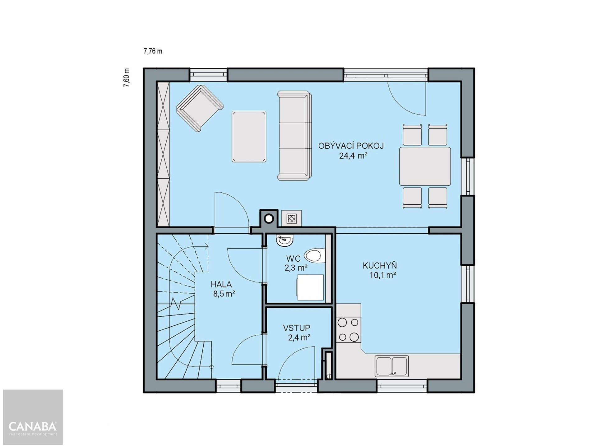 Rodinné domy, Mirošov, 97 m² - 2