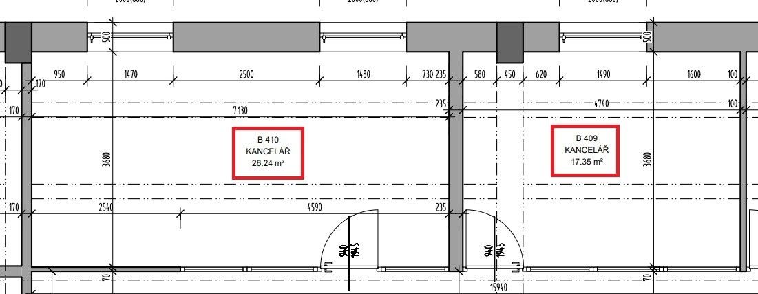 Pronájem kancelář - Šumperk, 787 01, 17 m²