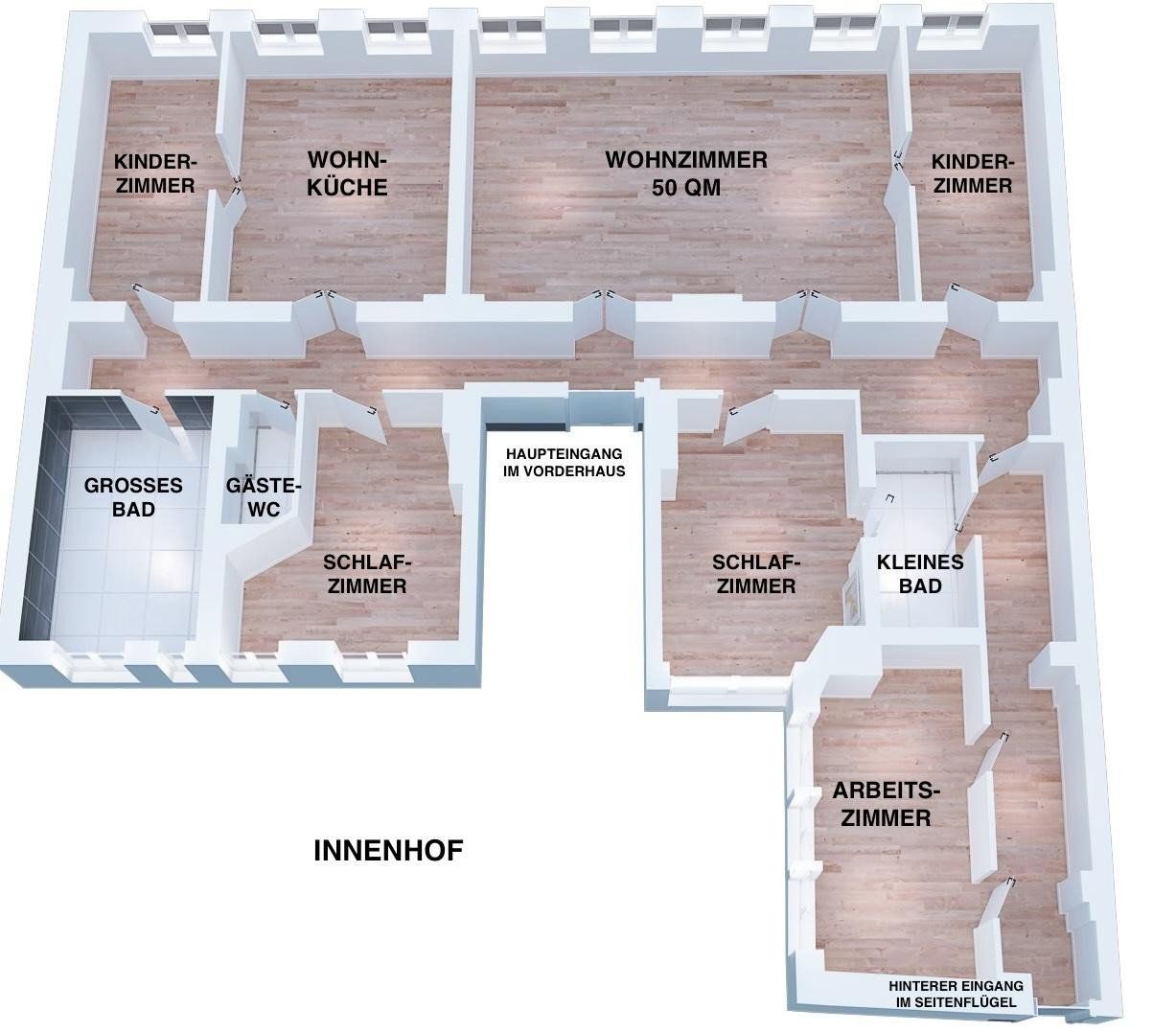 Byt 6+kk a více · 217 m² · Kastanienallee 32 Berlin Prenzlauer Berg Berlin 10435 - 3