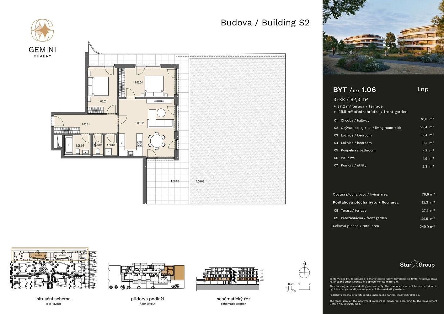 3+kk, Doubická, Praha 8 - Dolní Chabry, 82 m² - 2