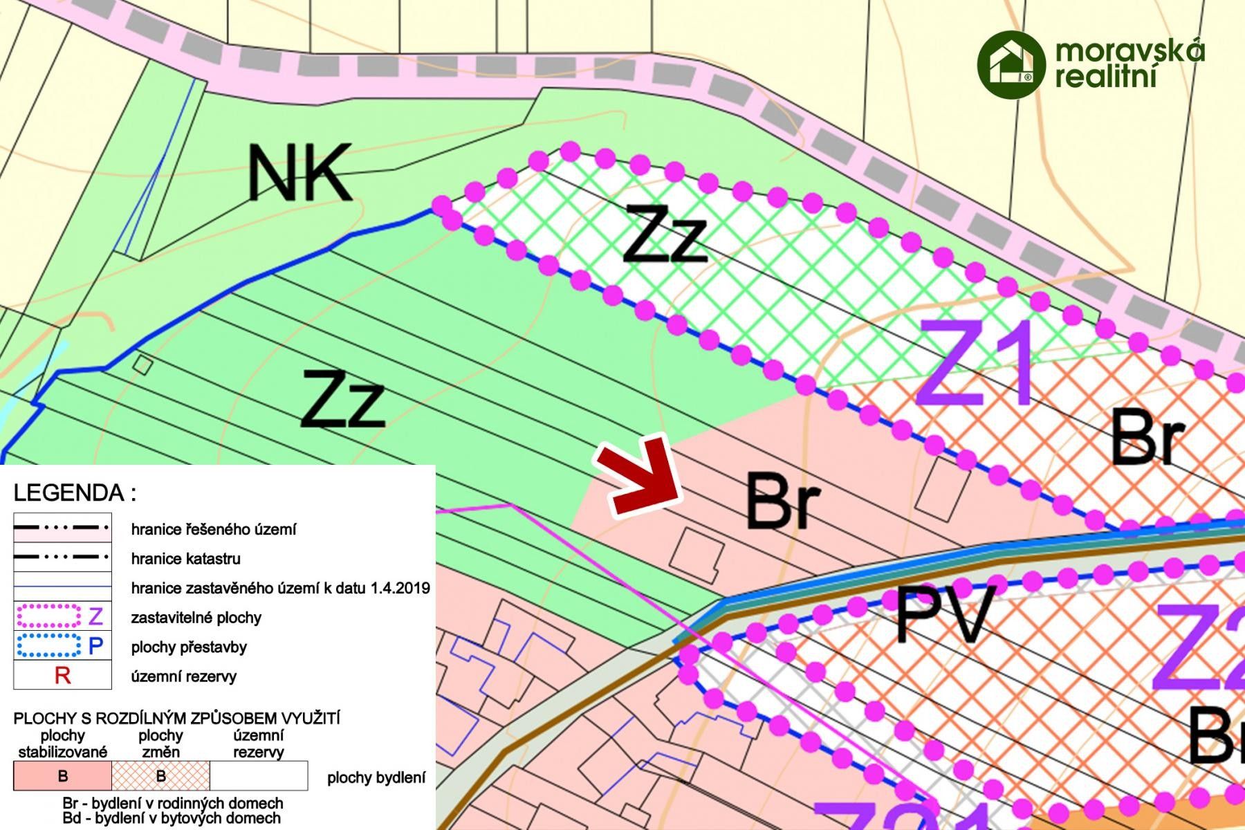Pozemek pro bydlení · 1 216 m² · Zakřany - 3