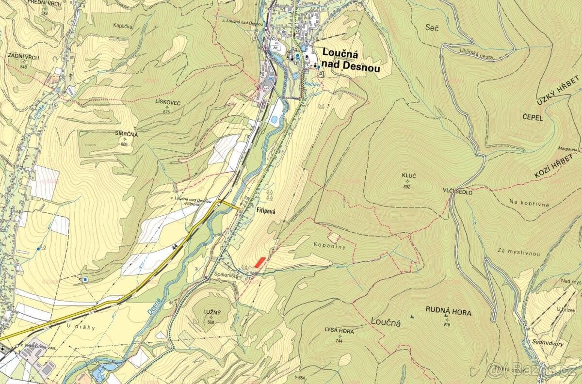 Prodej pozemek pro bydlení - Loučná nad Desnou, 788 11