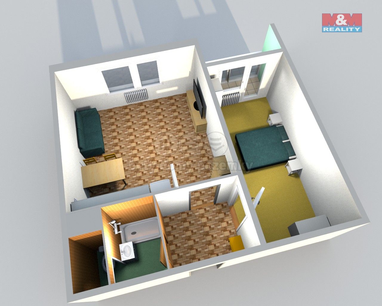 Pronájem byt 1+1 - Hradecká, Česká Lípa, 40 m² - 5