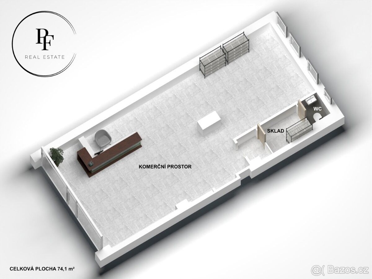 Pronájem obchodní prostory - Praha, 170 00