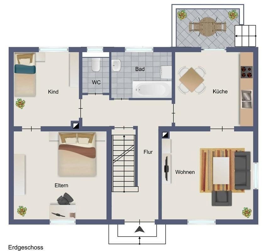 3+1, , Bavorsko, 65 m² - 2