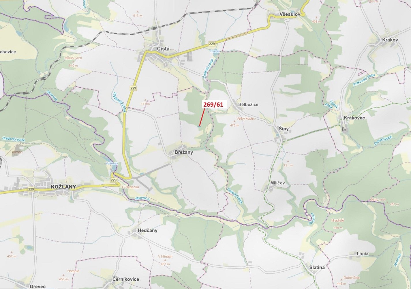 Lesy, Břežany - 1