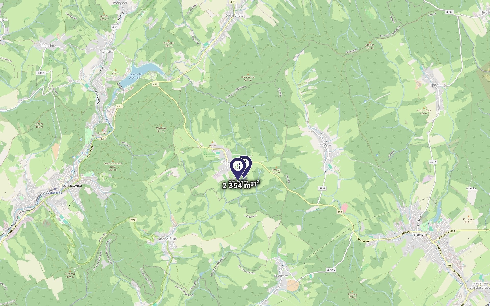 Louka · 13 466 m² · Petrůvka - 3
