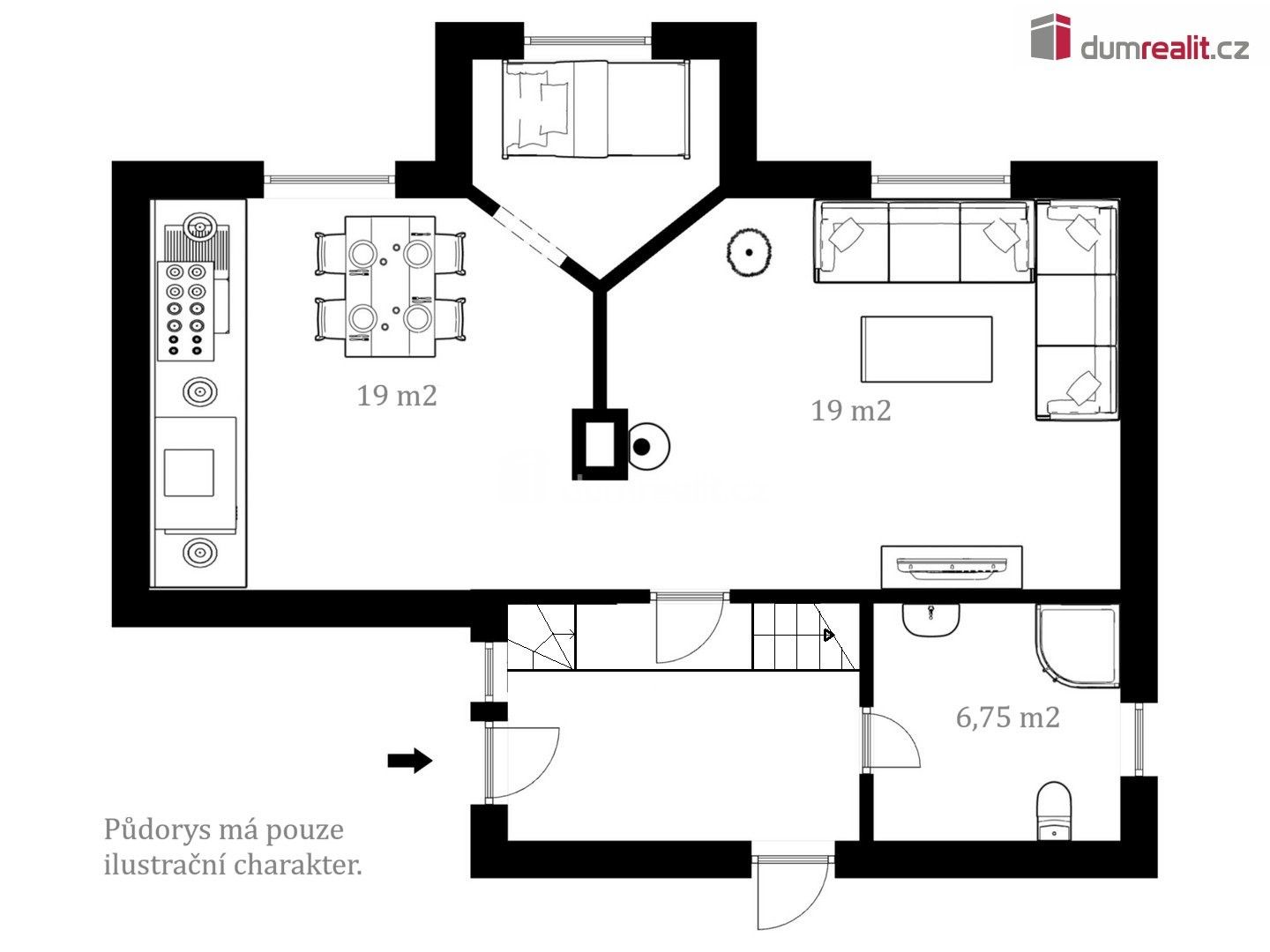 Prodej rodinný dům - Střezimíř, 110 m² - 5
