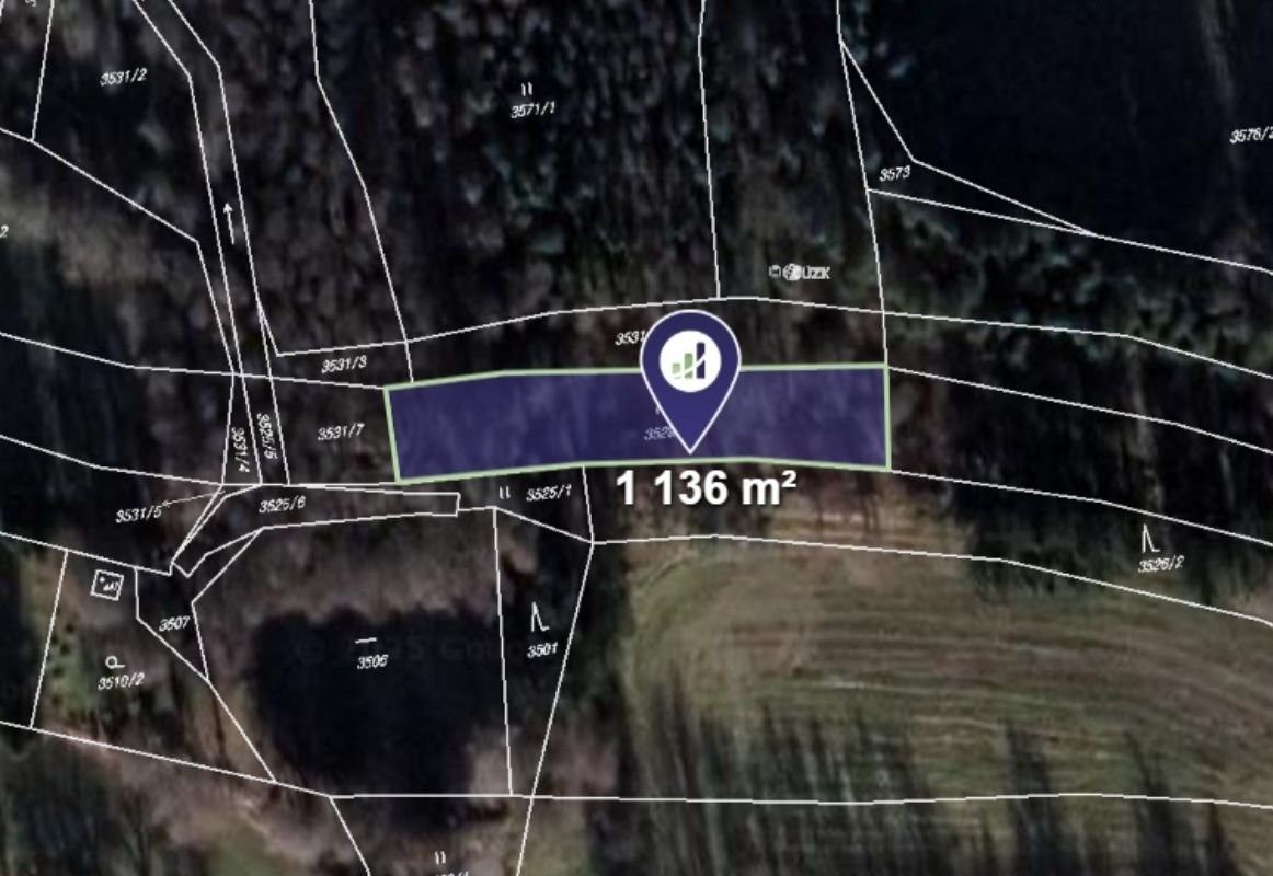 Lesy, Kunžak, 1 136 m²