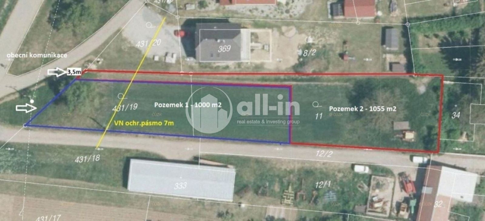 Prodej pozemek pro bydlení - Bohdalice, Bohdalice-Pavlovice, 1 000 m²