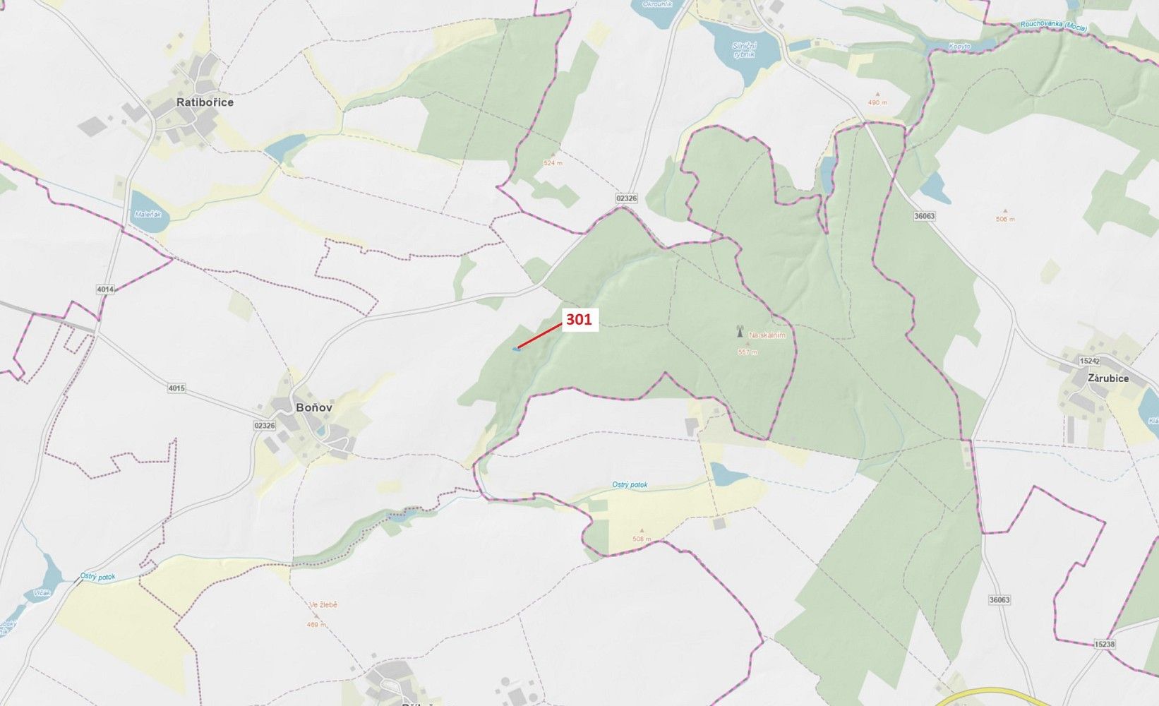 Les, 579 m²