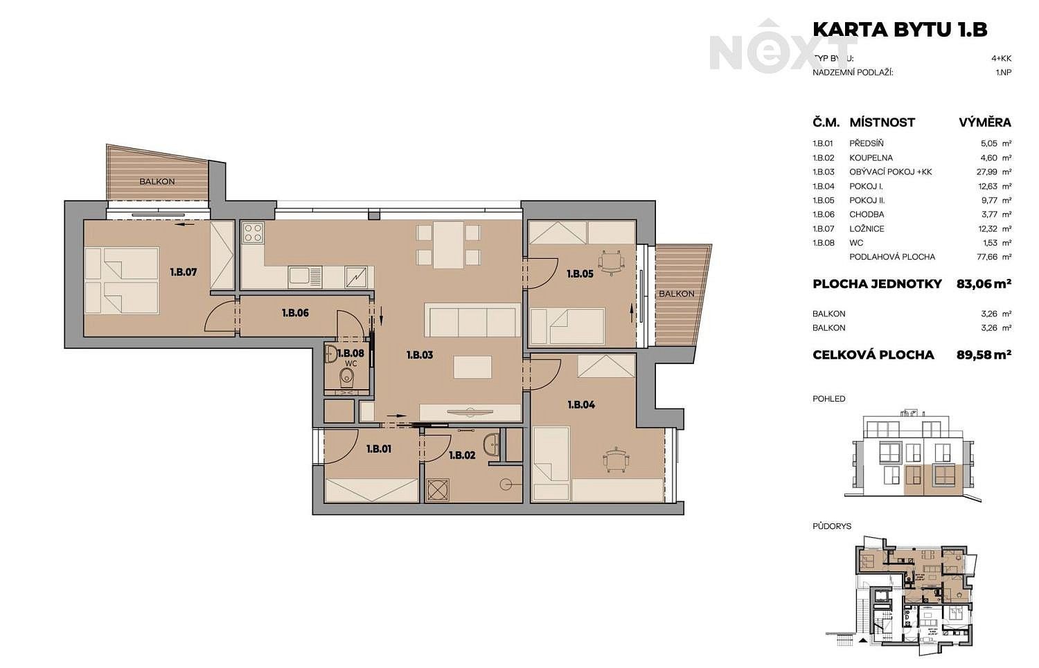 Byt 4+kk · 90 m² · Fryšták, okres Zlín, Zlínský kraj - 3