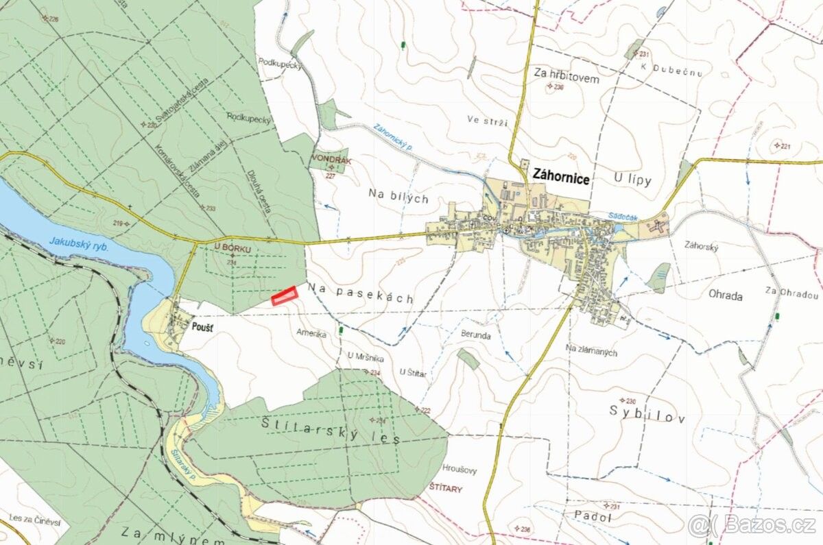 Stavební pozemek, Městec Králové – pohled 2