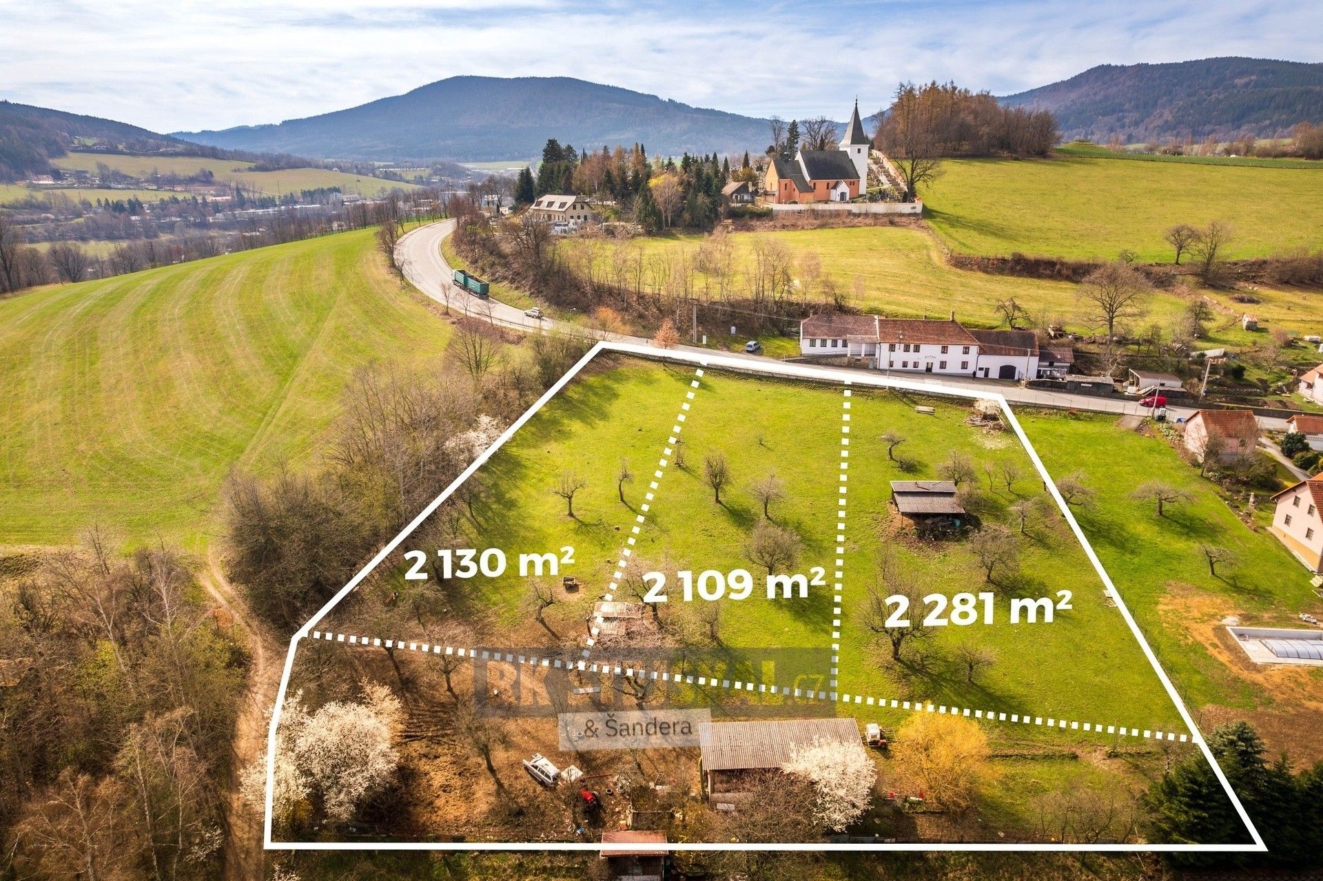 Pozemky pro bydlení, Prachatice Staré Prachatice, 2 131 m² - 2