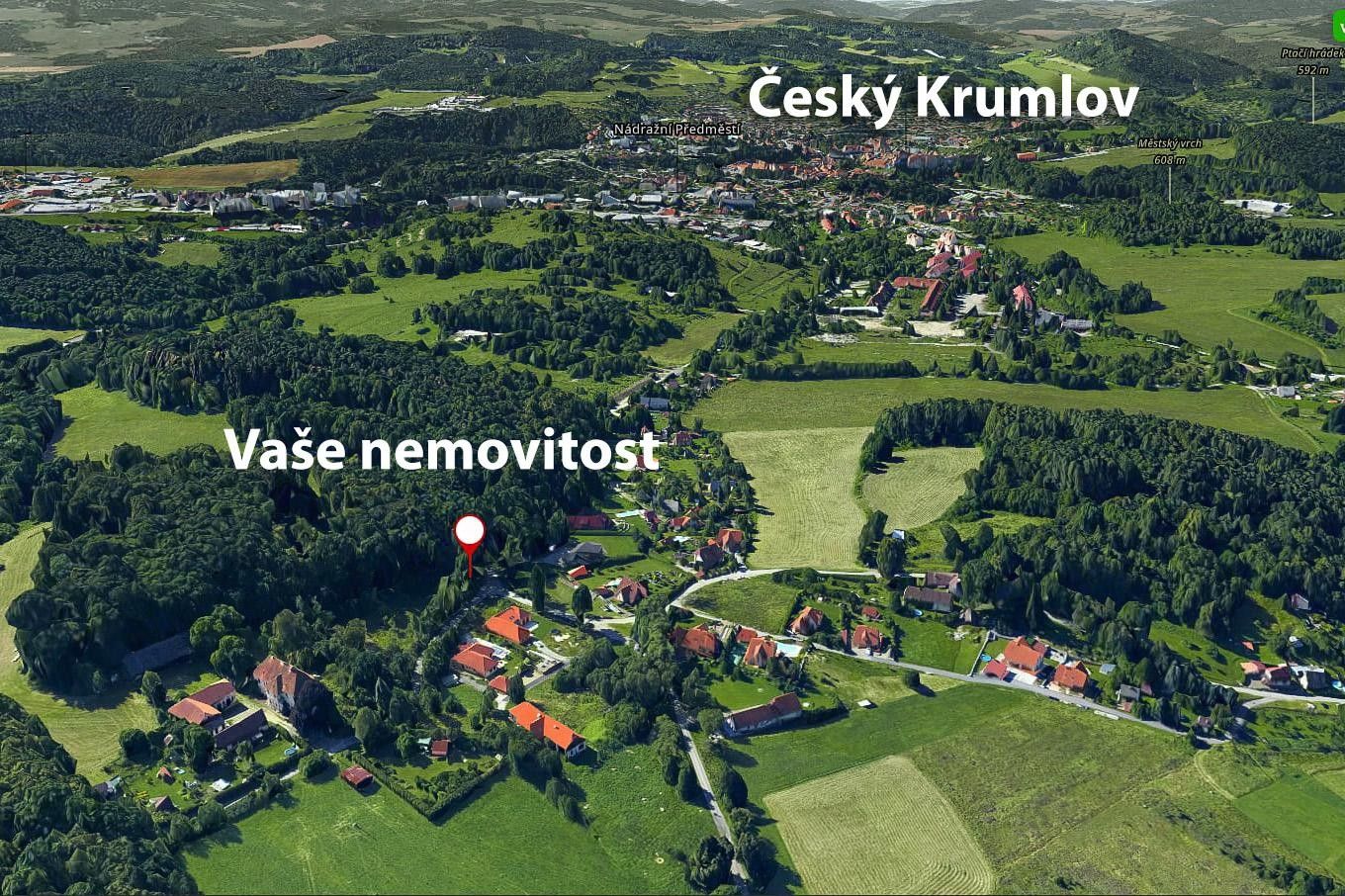 Zahrady, Vyšný, Český Krumlov, 423 m²
