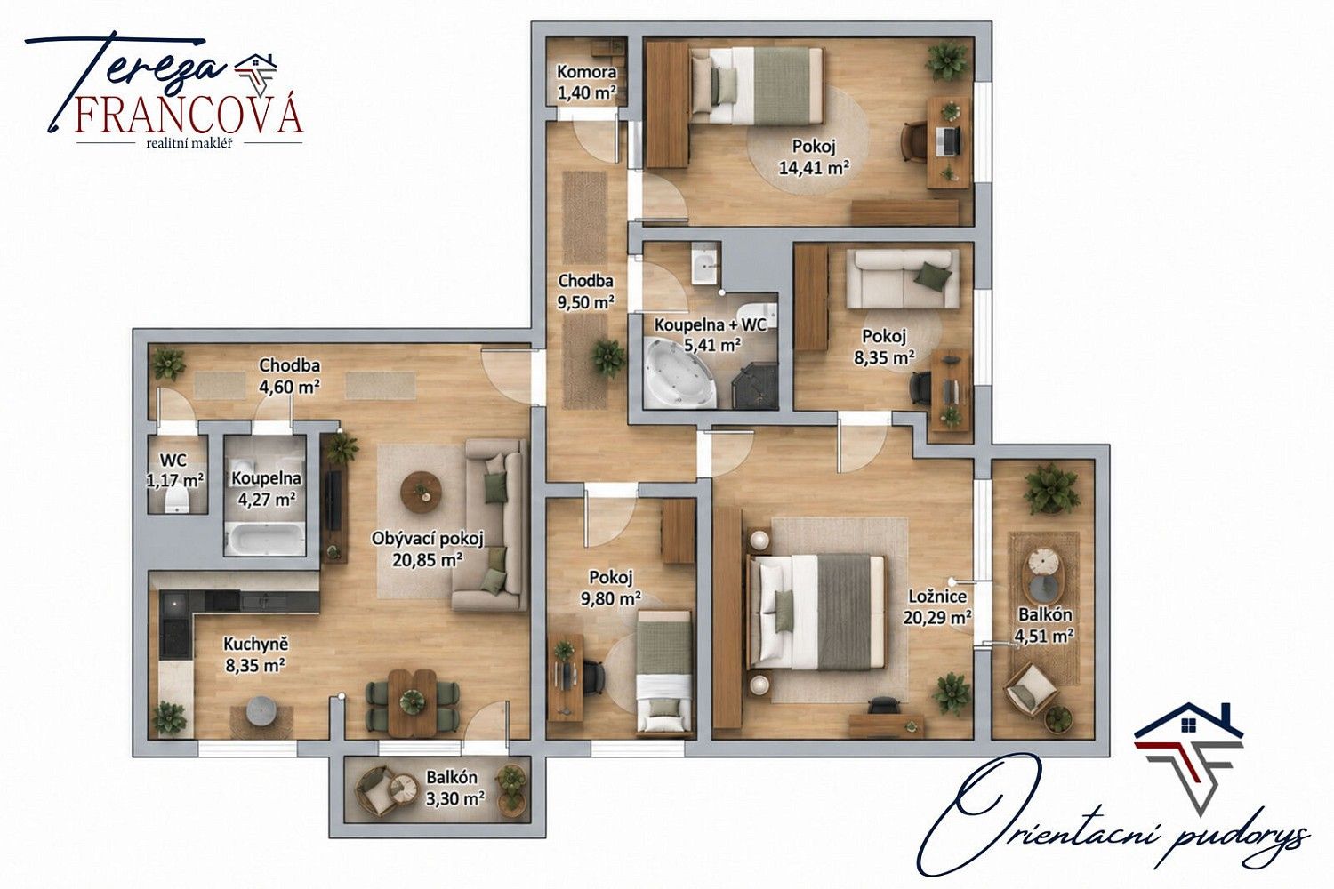 5+kk, Kpt. Nálepky, Kopřivnice, okres Nový Jičín, 108 m² - 2