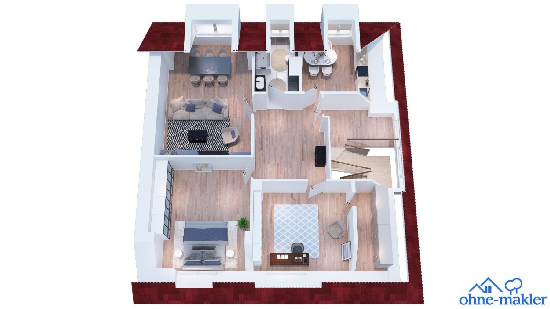 3+1, Wuppertal Heckinghausen Nordrhein-Westfalen 42289, 105 m² - 2