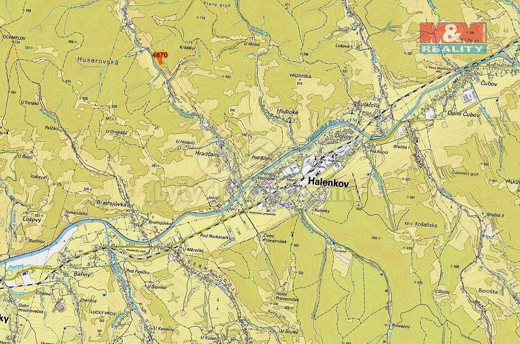 Prodej louka - Halenkov, okres Vsetín, Zlínský kraj - 2