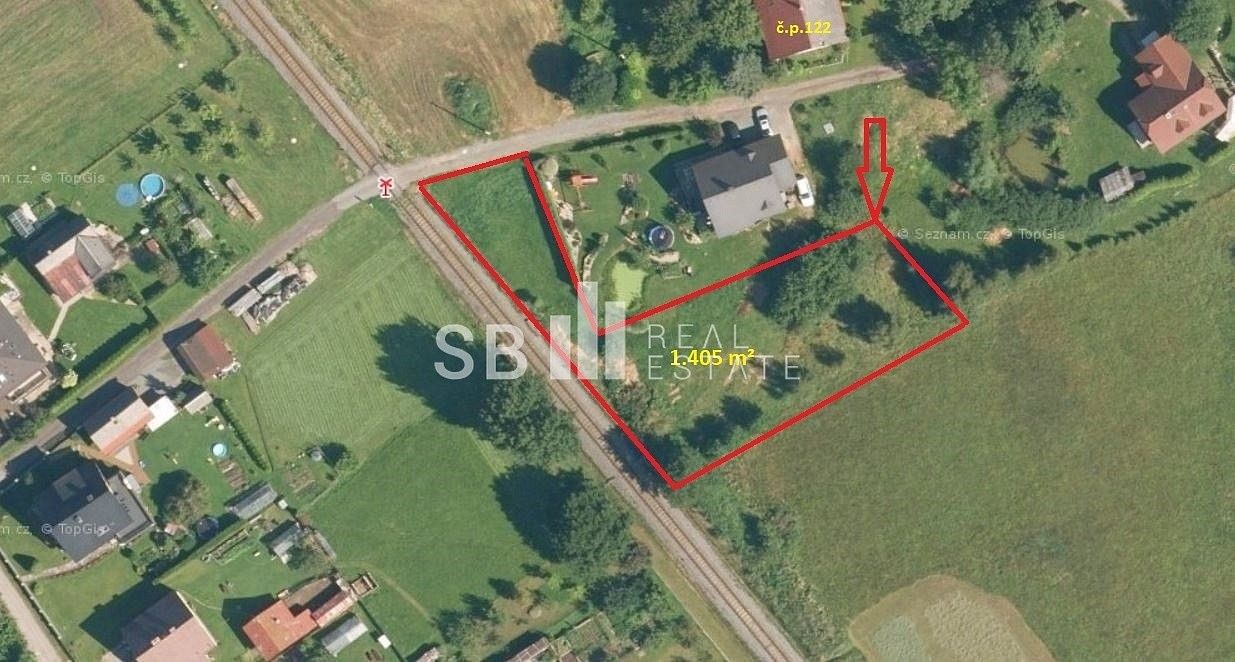 Pozemek pro bydlení, 1 405 m²