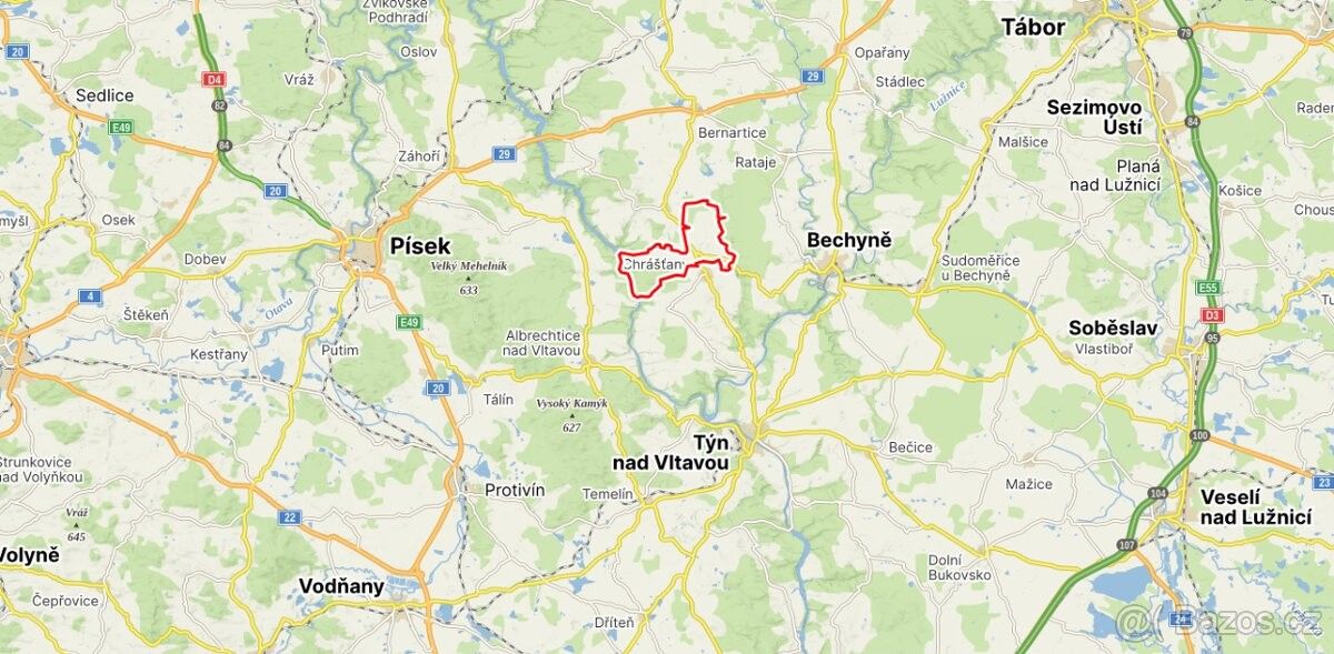 Prodej pozemek pro bydlení - Týn nad Vltavou, 375 01