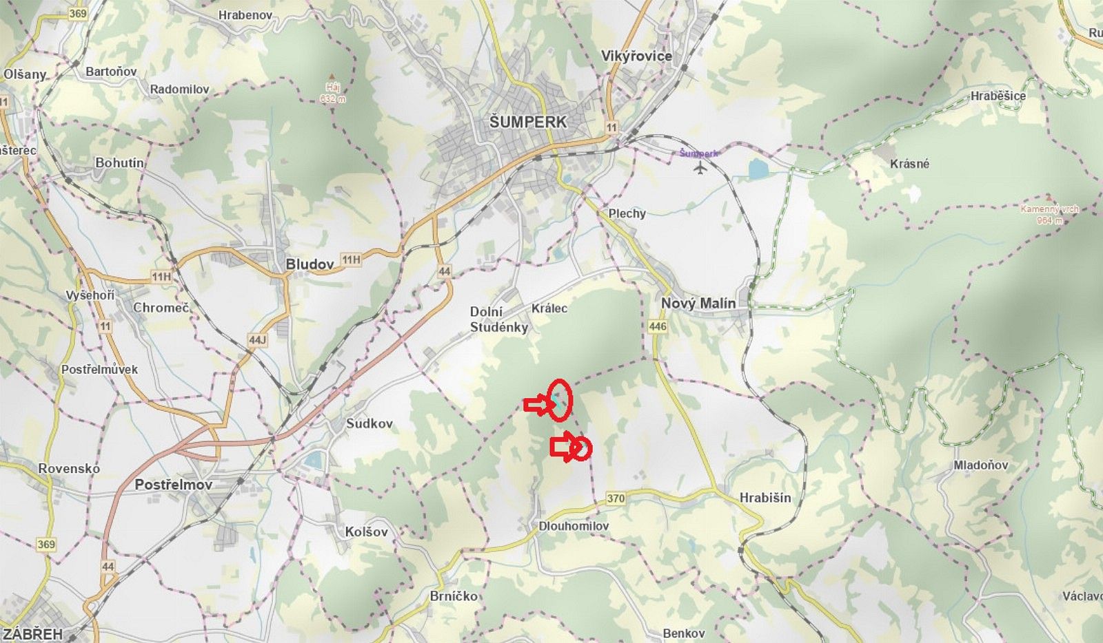 Les, 1 463 m²