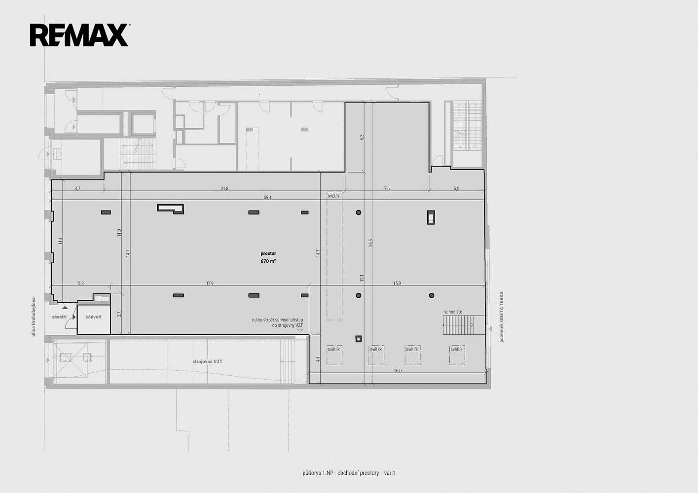 Pronájem obchodní prostory - Praha - Libeň, okres Praha 9, Hlavní město Praha, 670 m² - 5