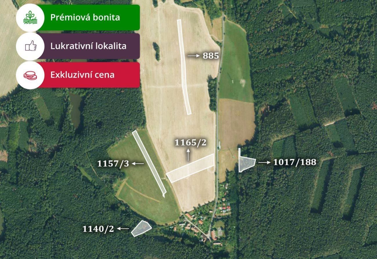 Zemědělské pozemky, Zaječice, 27 256 m²