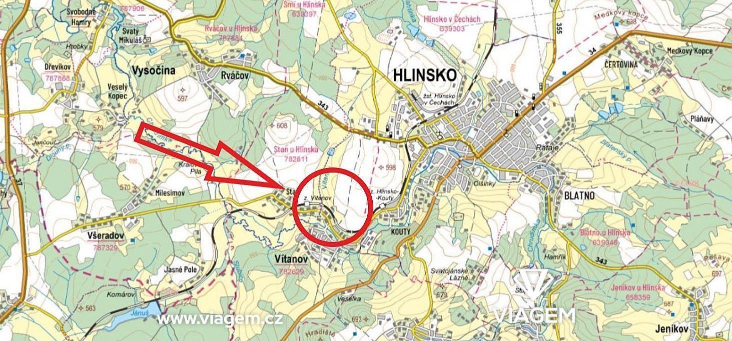 Prodej pozemek pro bydlení - Vítanov, okres Chrudim, Pardubický kraj - 5
