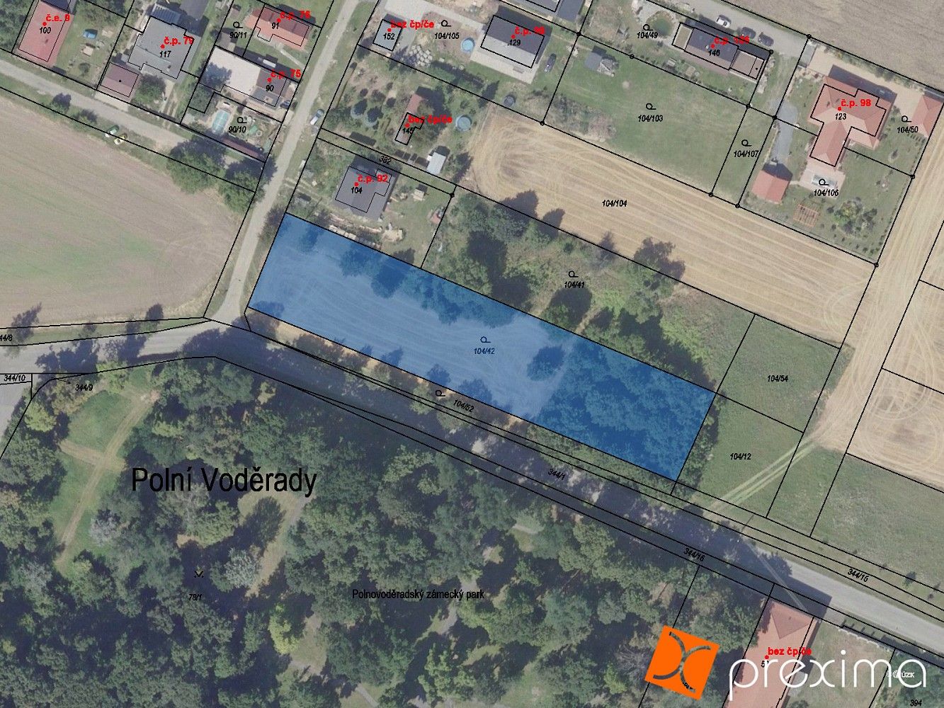 Prodej zahrada - Polní Voděrady, okres Kolín, Středočeský kraj - 1