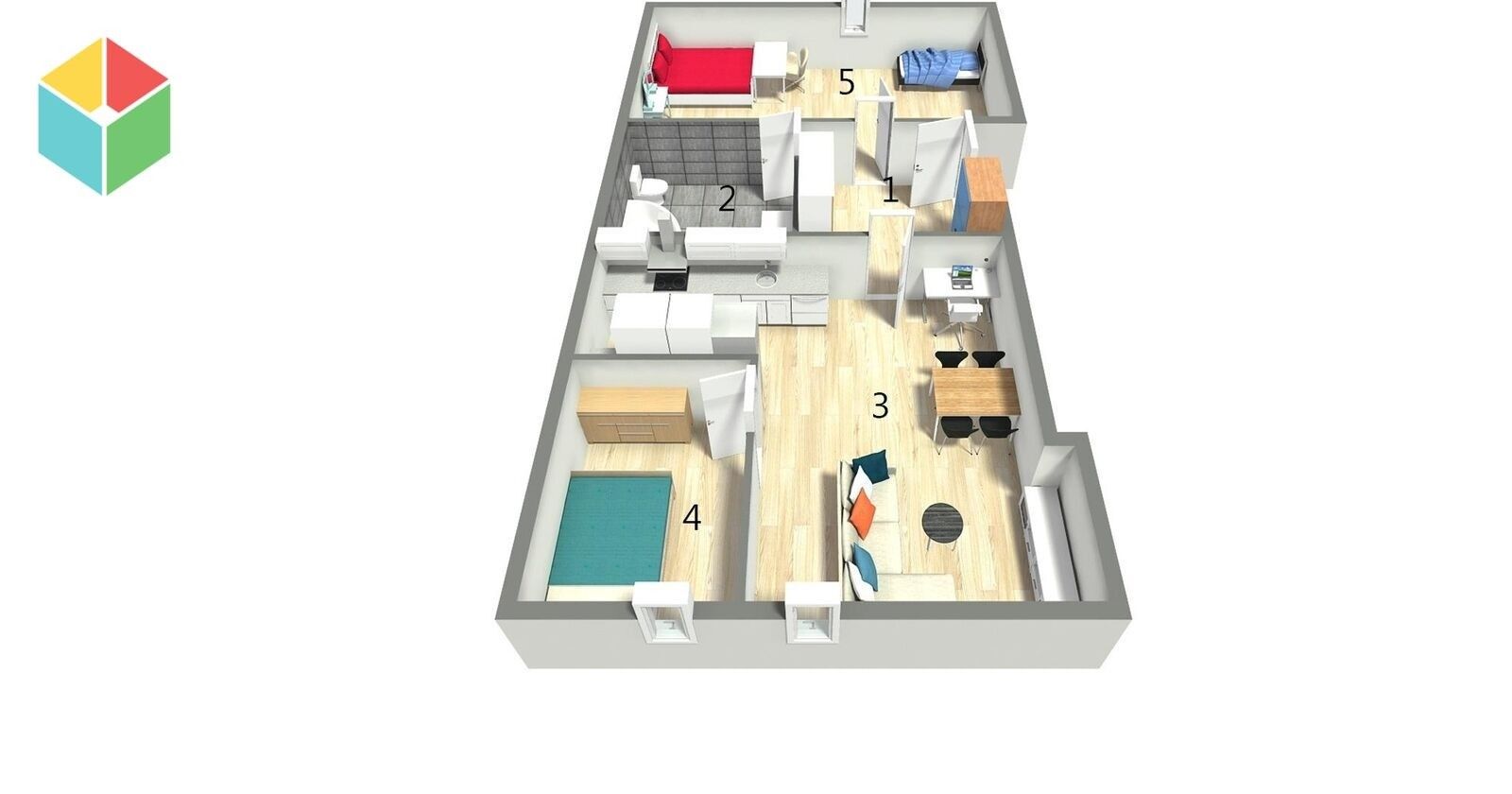 Byt 3+kk · 82 m² · Jánská, Loděnice - 3
