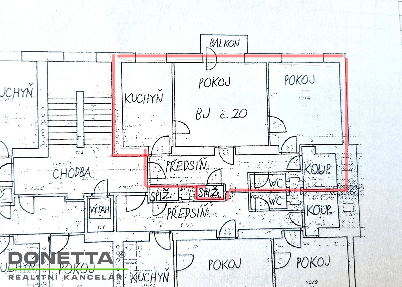 Prodej byt 2+1 - Puškinova, Hradec Králové Pražské Předměstí, 63 m² - 5
