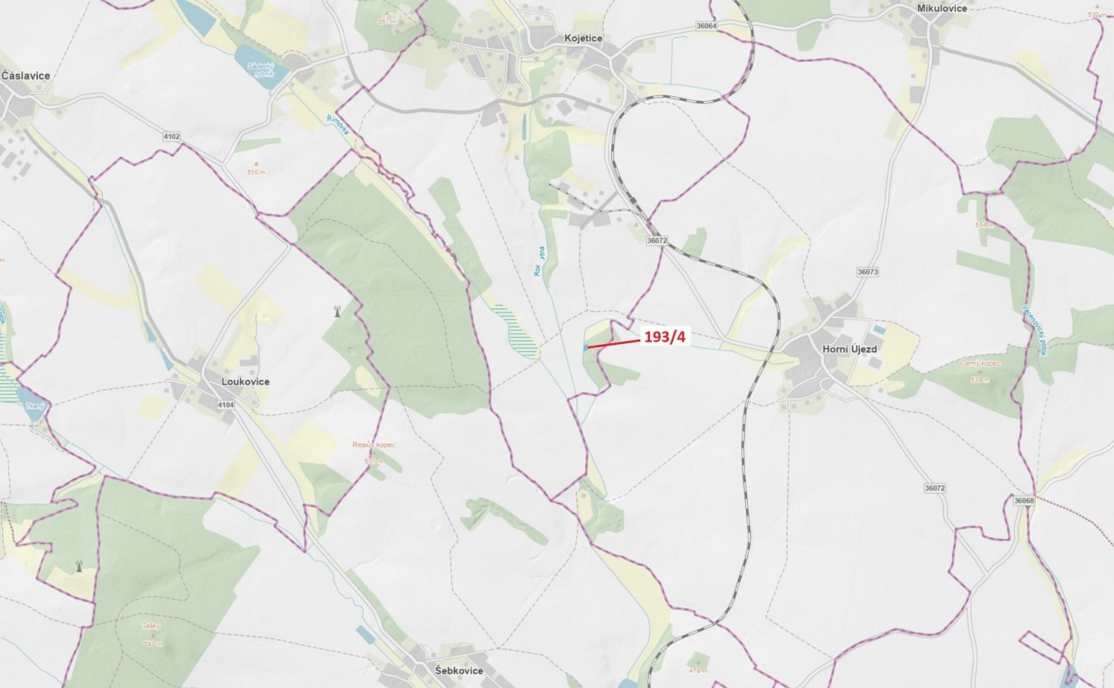 Prodej les - Kojetice, okres Třebíč, Kraj Vysočina - 1