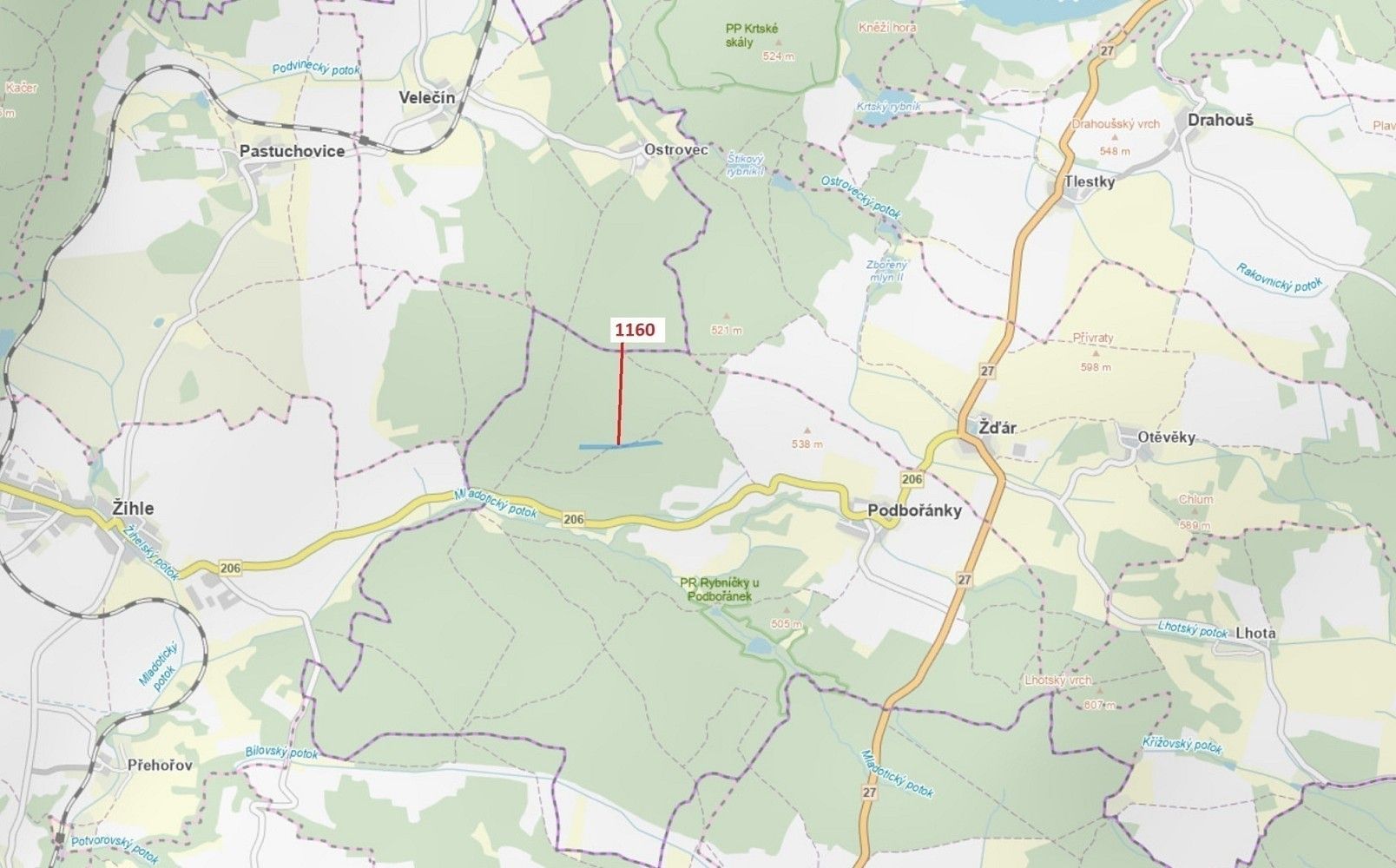 Lesy, Velečín, okres Plzeň-sever, Plzeňský kraj - 1