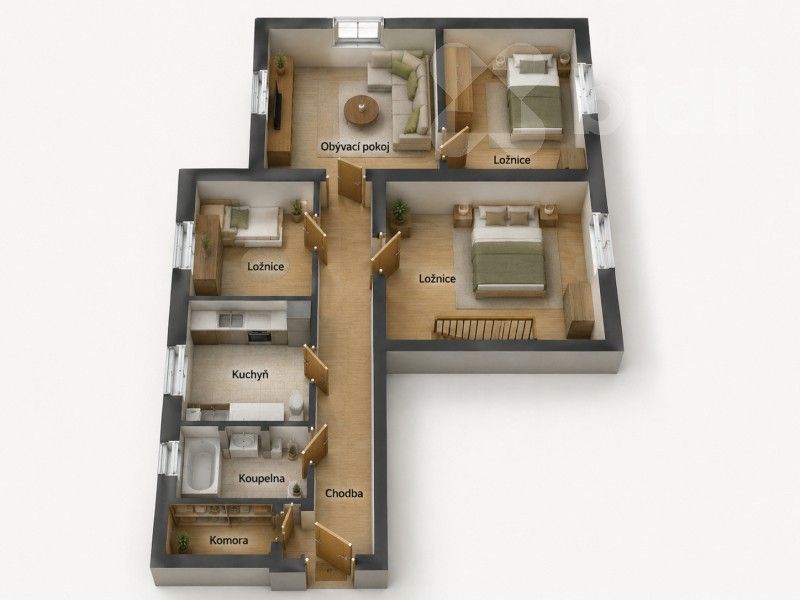 Byt 4+1 · 79 m² · Novoměstská 8, Chrudim II - 3