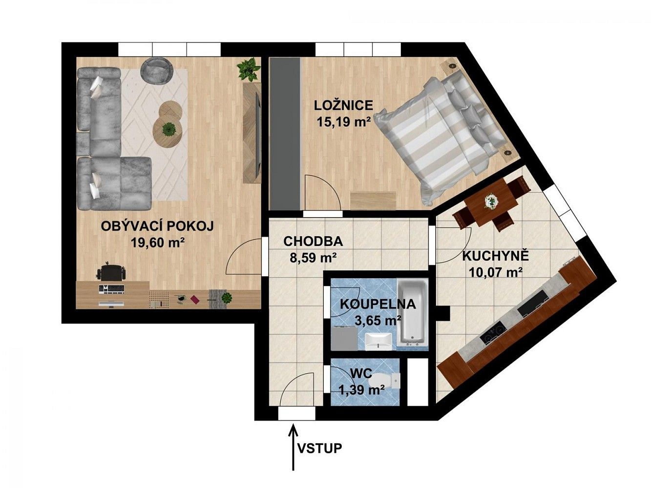 Byt 2+1 · 58 m² · Olomouc - Neředín, Olomoucký kraj - 3