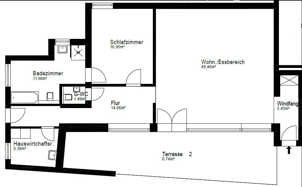 2+1, , Dolní Sasko, 106 m² - 2
