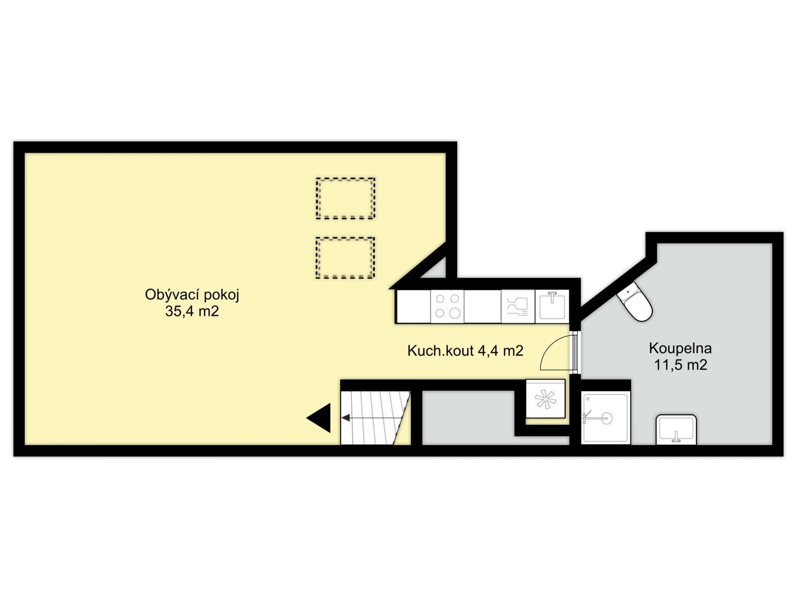 Byt 1+kk · 48 m² · Klimenta Čermáka  , Čáslav - 3