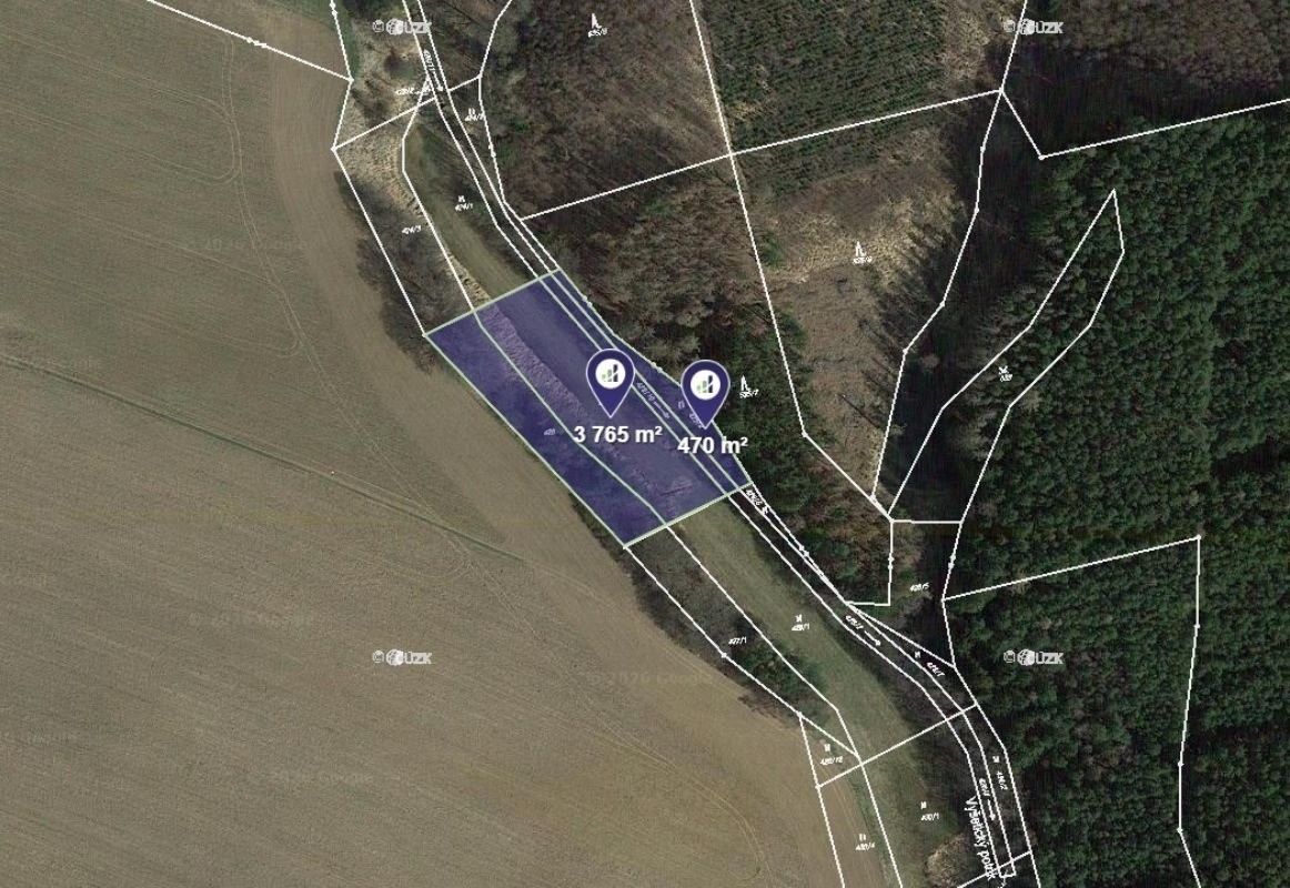 Zemědělské pozemky, Slapsko, 6 571 m² - 2