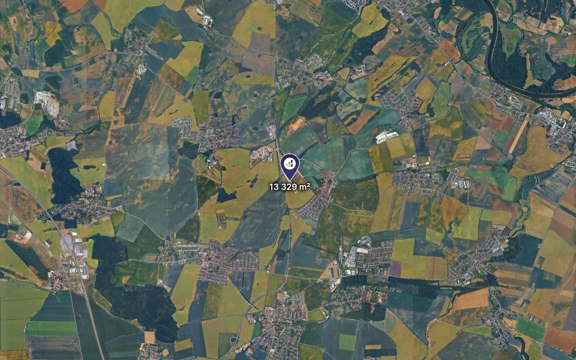 Zemědělské pozemky, Zlonín, 13 329 m² - 2