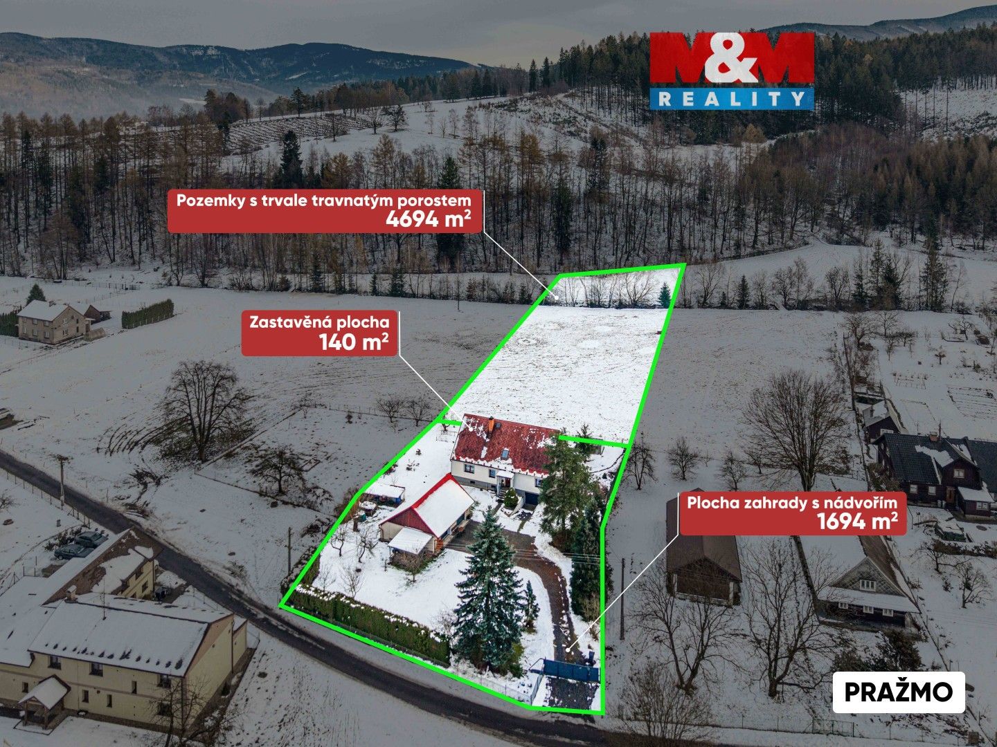 Rodinné domy, Pražmo, 180 m²