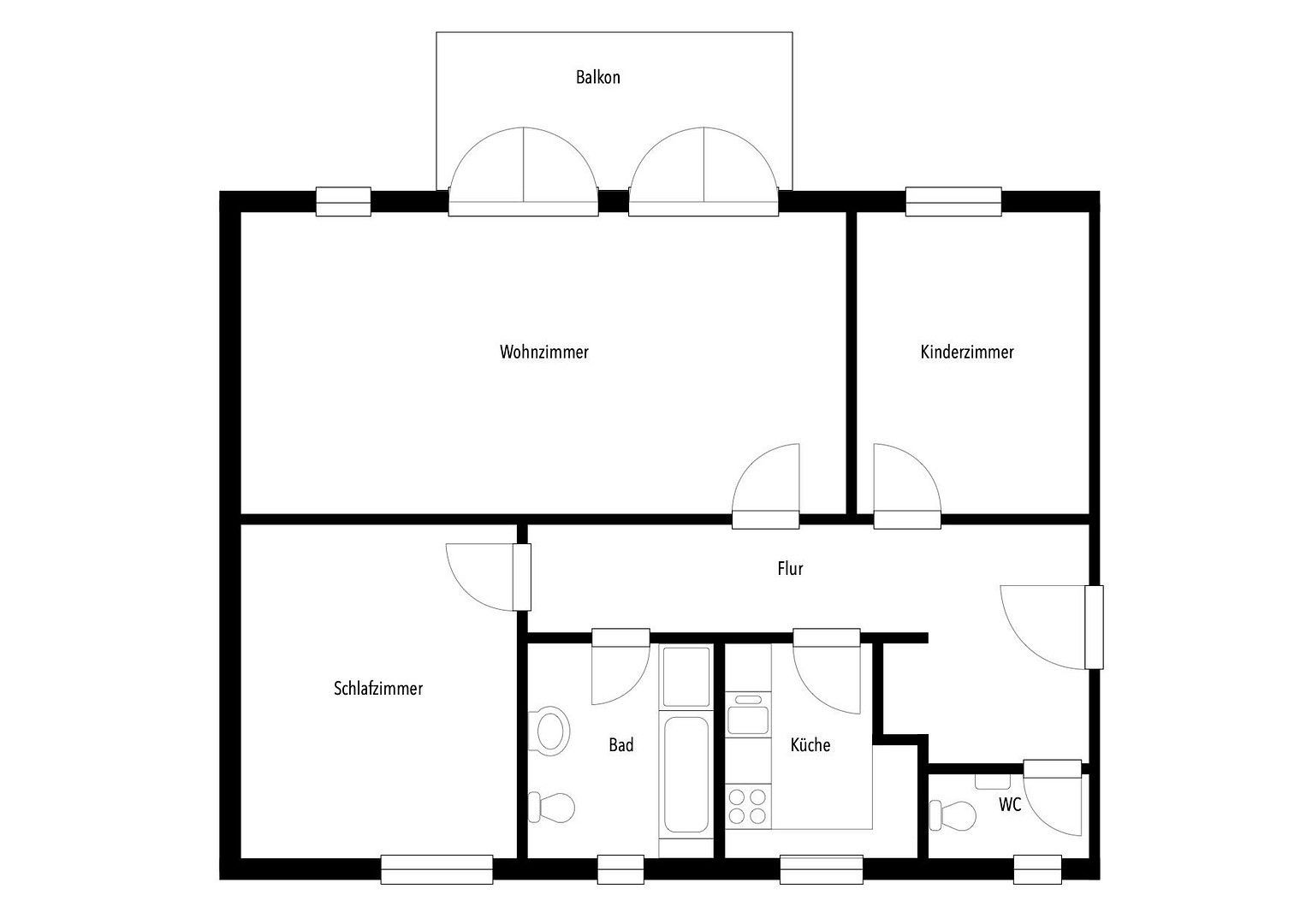 3+1, , Hessen, 90 m² - 2