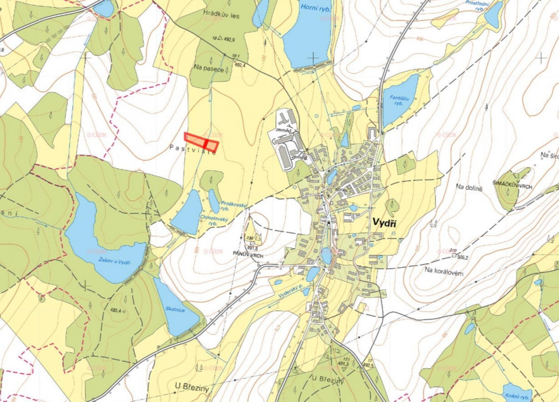 Prodej louka - Vydří