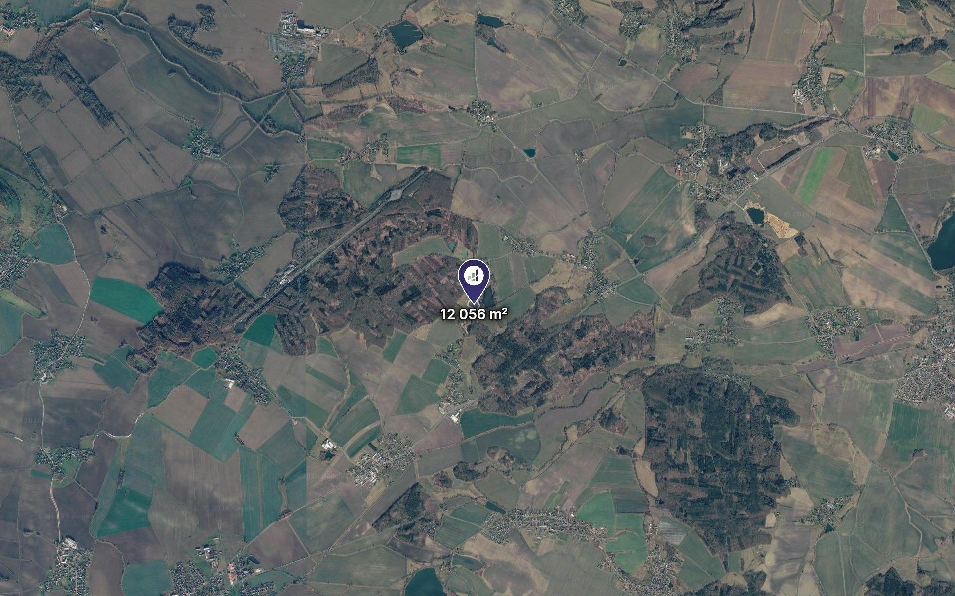 Zemědělské pozemky, Obrubce, 12 056 m² - 2