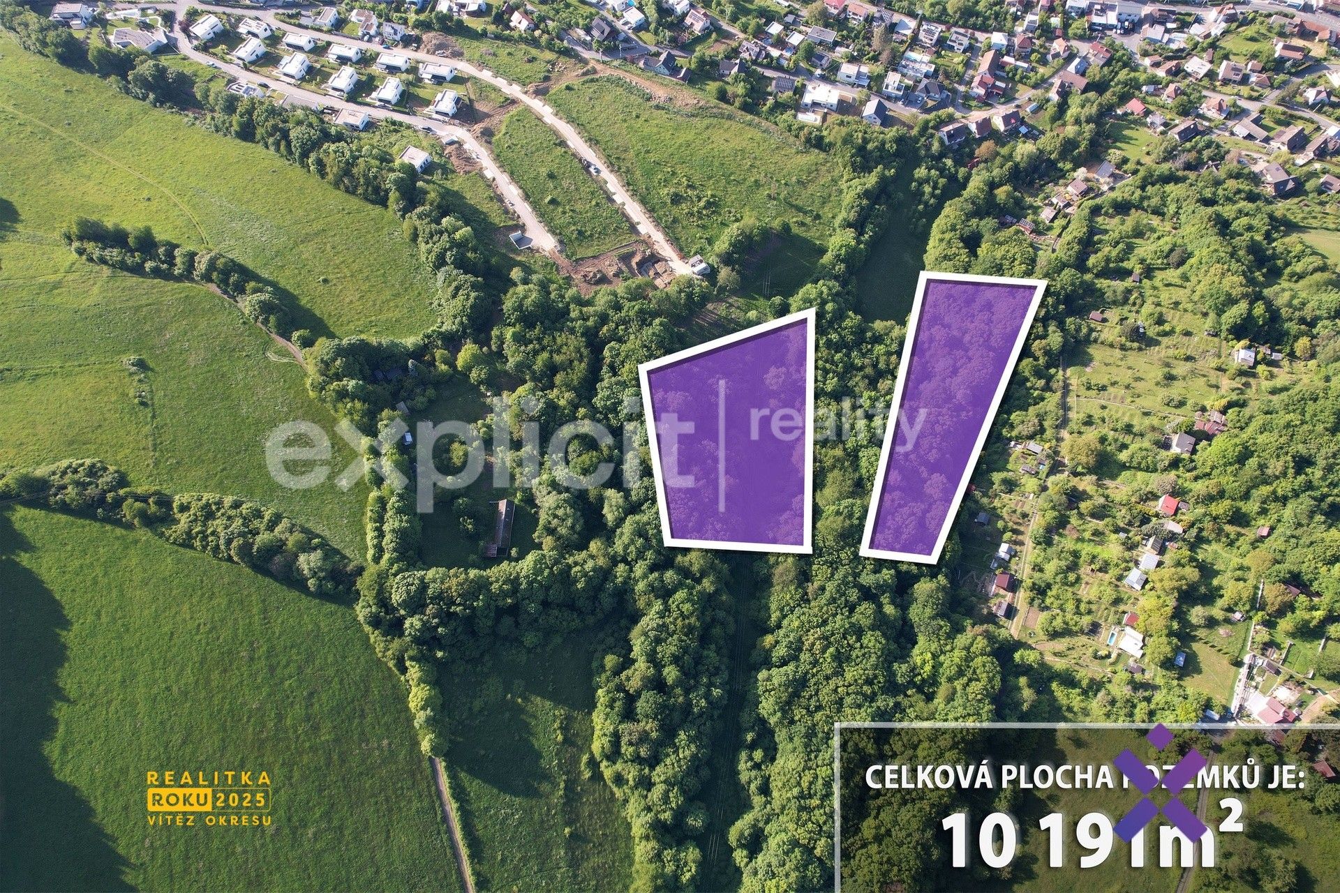 Prodej les - Mařinková, Zlín, 10 191 m²