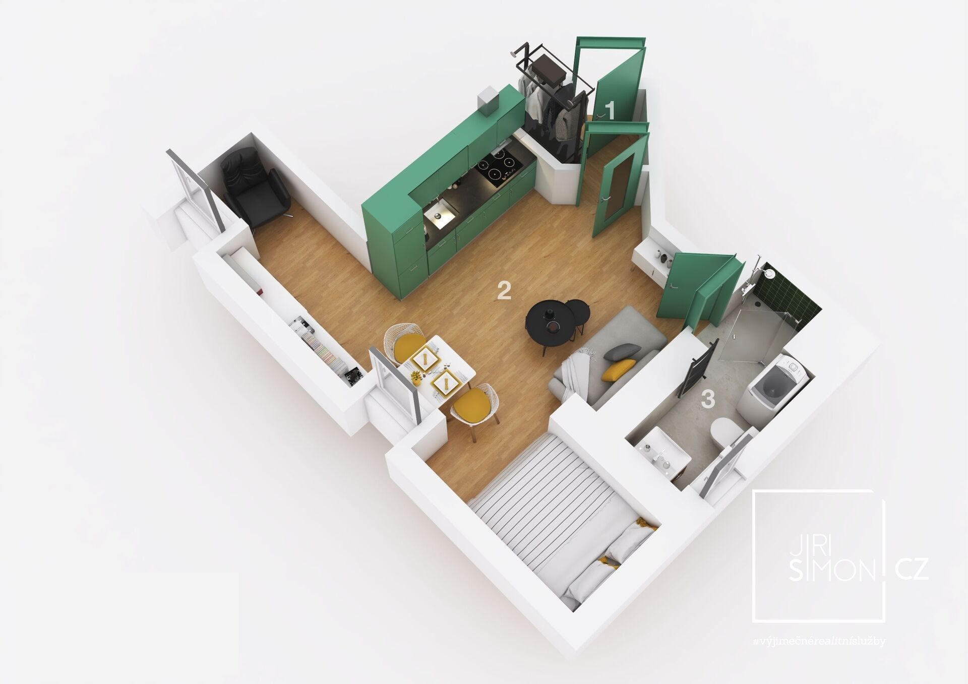 Byt 1+kk · 40 m² · Veverkova  , Praha Holešovice - 3