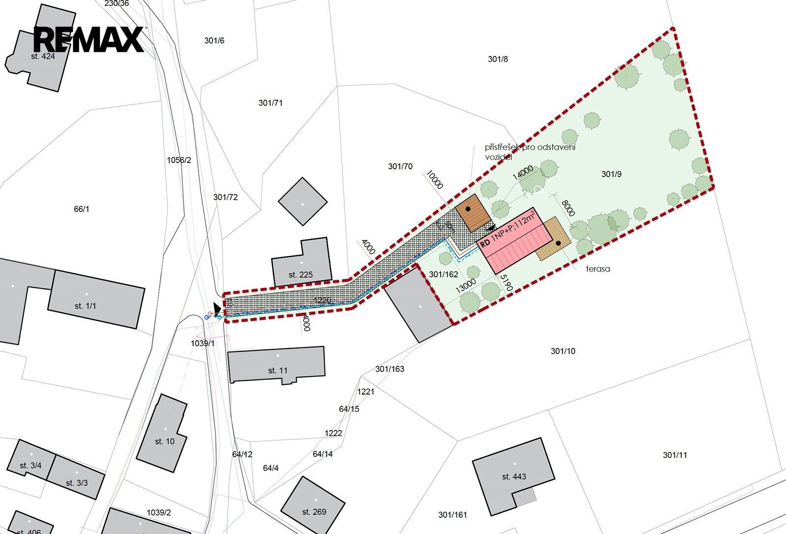 Pozemek pro bydlení, 1 911 m²