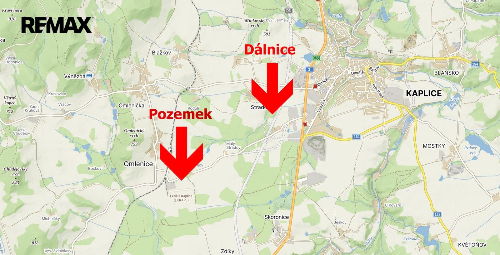 Komerční pozemek · 41 483 m² · Omlenice - 3